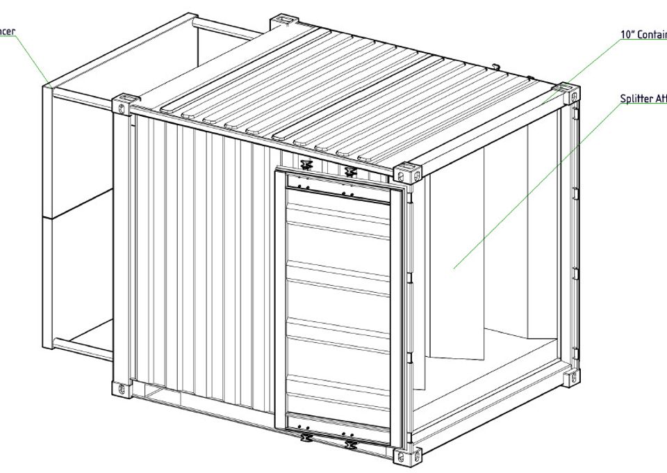 Korfmann 10'' Baffle ljuddämparcontainer